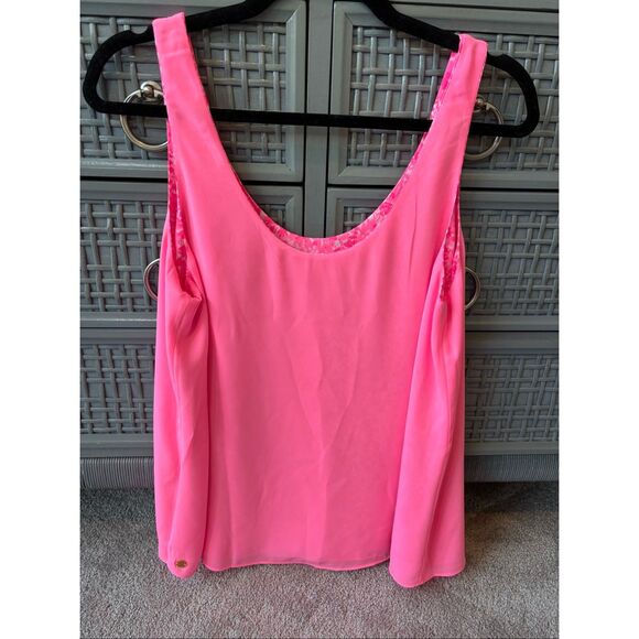 NWT Lilly Pulitzer reversible florin sleeveless top, Med $90 E36 - Picture 5 of 5